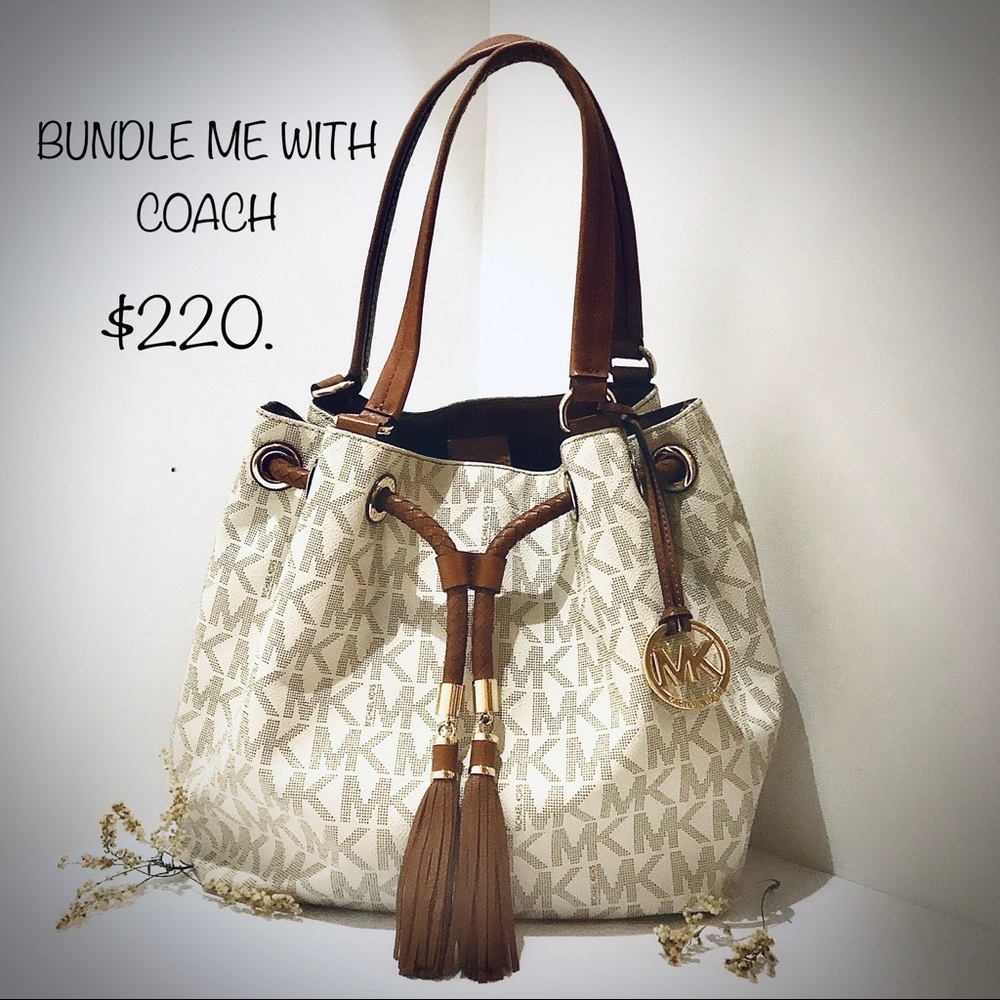 Michael Kors Marina Large Drawstring Bucket Bag